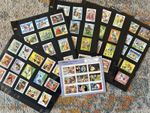 Vintage Disney Stamp Collection 1980s 100+ Stamps Mickey Donald Pooh + Sheet