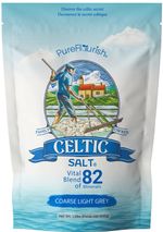 Pure Flourish Celtic Salt - 600g | Grey Coarse Organic 100% Natural Minerals