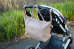ELF ESTELLE Nappy Bag Tote Faux Leather Dusty Pink Diaper Mummy Baby Gift