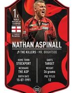 Nathan Aspinall Small Signed Ultimate Card FREE P&P TO UK ONLY