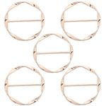 Metal Corner Knot Buckle Clip Shirt Secure Clasp for Sweaters and Scarves