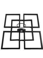 Wall Hanging Candle Holder Decorative Square 12” X 12” Charcoal