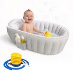 Inflatable Baby Bath Tub Baby Bath Essentials for Newborn Portable Travel Tub