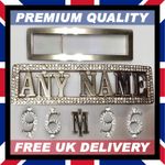 PERSONALISED BELT BUCKLE • CHROME • DIAMOND • CUSTOM • Mens Womens Ladies