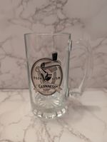 Rare & Unique Guinness Mug With Relief Metallic Toucan Medallion