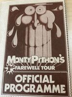 Monty Python Farewell tour Official Programme 1973 good condition