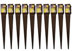 10x Fence Post Holder Support Drive Down Spike Clamp Grip For 75mm Posts