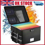 Fireproof Document Box with Locks File Storage Organizer Box Waterproof Safe Bag