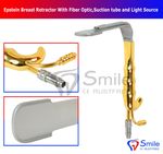 Epstein Abdominoplasty Breast Retractor With Suction Tube & Light Source Smile 