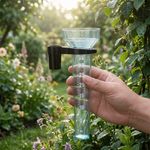 Rain Gauge Automatic Measuring Collector Garden Outdoor Rainfall Tool with Scale