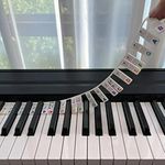 Piano Keyboard Note Labels Removable Paper Piano Stickers 88 Keys Reusable