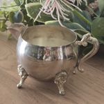 Silver Plate Pitcher/Jug with Handle, Pouring Lip & 4 Claw Feet