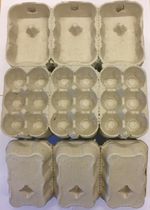 30 - 300 NEW HALF DOZEN EGG BOXES/CARTONS FOR MEDIUM/LARGE CHICKEN EGGS (VAT INC