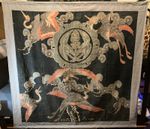 Meiji period Aizome Wall Hanging