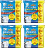 12 pcs of Hanging Wardrobe Dehumidifier Bags Stops Damp Mould Absorb Moisture