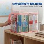 Foldable Storage Box, Book Organizer, Moisture-Resistant, Portable for Students
