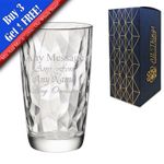 Personalised Engraved 470ml Diamond Hiball Tumbler, Gift Boxed