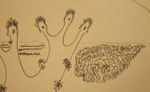 1942 Diego Rivera "Zacatecas" Original Signed Ink Drawing on Paper/COA