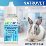 EYE DROPS FOR DOGS CATS AND RABBITS NATRUVET 30ML