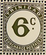 TRINIDAD AND TOBAGO 1947-61 SG D28 6c. POSTAGE DUE  -  MNH