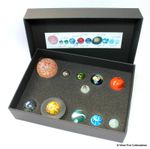 Solar System Toy Glass Planet Marbles Model Globe Orrery Gift Presentation Box