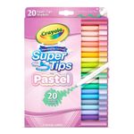 CRAYOLA Pastel SuperTips Washable Markers Assorted Colours (Pack of 20) Premium