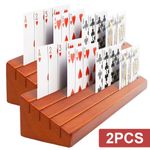 2PCS Playing Card Deck Holder - Poker Party Base Stand Rack UNO Game Games UK