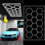 14 Hexagon Hex LED Lighting Car Detail Home Garage Workshop Retail Honeycomb UK