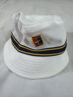 Nike Court Heritage Alcaraz Tennis Bucket Hat White Stripe DJ6150-100 Size M/L