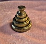 VINTAGE & ANTIQUE BRASS VARIOUS STACKING  WEIGHTS 2oz 1oz .05oz