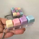 Mechanical Keyboard Fidget Keychain Clicker Toy 1 4 5 9 Button Gift Stres Relief