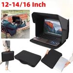 Foldable Laptop Sun Shade Cover, 12-16inch Privacy Shield for Outdoor Office Use