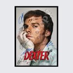 DEXTER TV SERIES FULL CAST SIGNED AUTOGRAPH POSTER PRINT A5 A4 A3