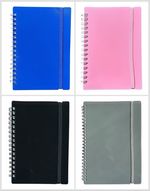 A4 / A5/A6  NOTE PAD  SPIRAL POLY PASTEL BANDED TWINWIRE NOTEBOOK SHEET LINED