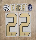 Kaka #22 Print Home Away AC Milan 2004 2007 Champions League Serie A Patch Badge
