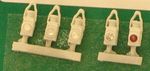 BR Head & Tail Lamps White (5) - Springside DA19/5 - OO gauge - new -