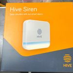 Hive Siren Smart Alarm Siren 110 dB Outdoor/Weatherproof Wall Plug-In White