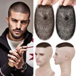 Buzz Cut Mens Human Hair Replacement System Thin Skin Toupee 100% Human Hair UK