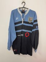 CARDIFF RFC RUGBY UNION LONG SLEEVE NIKE VINTAGE SHIRT JERSEY FILA SIZE L