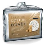 Junior Cot Bed Duvet Ultimate Premium Cotton Quilt, Kids Toddler, 120cm x 150cm