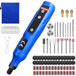 80Pcs Cordless Rotary Tool Kit Mini Electric Grinder Dremel DIY Craft Polishing！