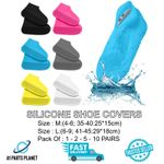 Silicone Overshoes Waterproof Rain Shoe Cover Boot Protector for Outdoor Use