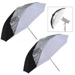 Studio Umbrella 43" x2 Flash Photo Translucent Black Soft Light Photography UK