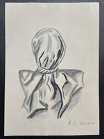 Jose Clemente Orozco (Handmade) Drawing mixed media on paper signed & stamped