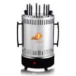 Compact Countertop Skewer Grill | Stainless Steel Body, Kebab Rack, Easy to