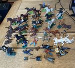 BRITAINS HERALD TIMPO COWBOYS INDIANS HORSES ETC BUNDLE JOB LOT