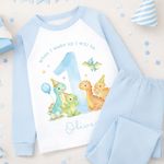 Personalised 1st Birthday Pyjamas, First Bib | Boys When I Wake Up I Will Be 1