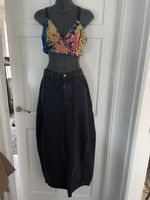 Black Denim We The Free/Freepople Barrel Jeans Size 30