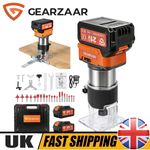 Palm Router Trimmed Compact 1/4 Inch Collet 6 Stage Speed Hand Held Wood Working
