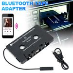 Bluetooth Car Audio Cassette Tape Adapter to AUX for iPhone Hands-Free Button